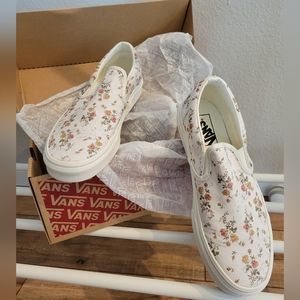 Vans Vintage Floral Print Slip-on Shoes